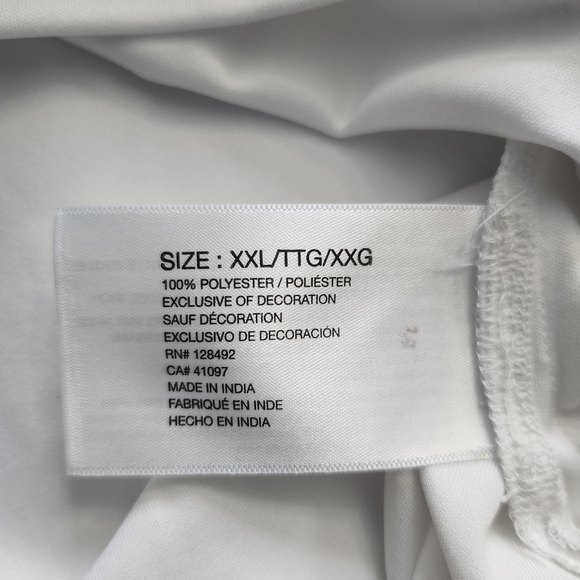 Greg Norman Collection Navy and White Striped Polo - Picture 7 of 7